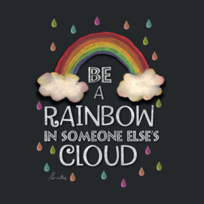 Be a Rainbow - Ladies Premium Cotton Tee Design