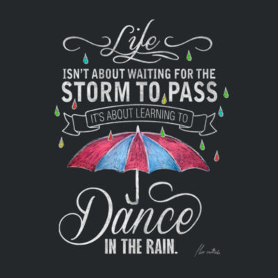 Dance in the Rain - Ladies Premium Cotton Tee Design