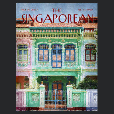Peranakan Shophouses Green : Women's Tee Design