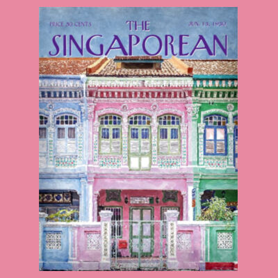 Peranakan Shophouses Pink: Tank Top Design