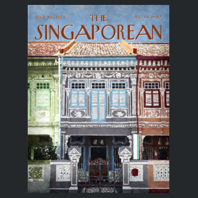 Peranakan Shophouses Grey: Women's Tee  Design