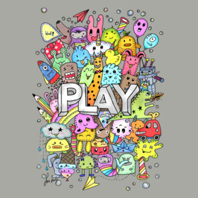 Doodle Monsters Play - Ultra Cotton Tank Top Design