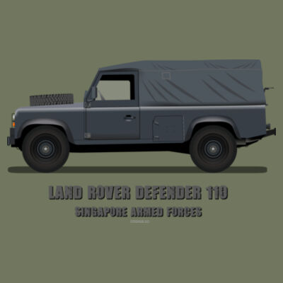 Land Rover SAF - Ladies Premium Cotton Tee Design