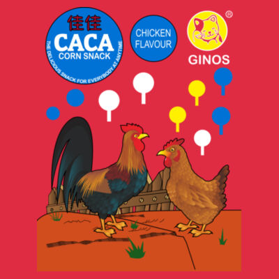 Chicken Corn Snack - Ladies Premium Cotton Tee Design