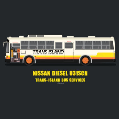 Bus Trans-Island - Ladies Premium Cotton Tee Design