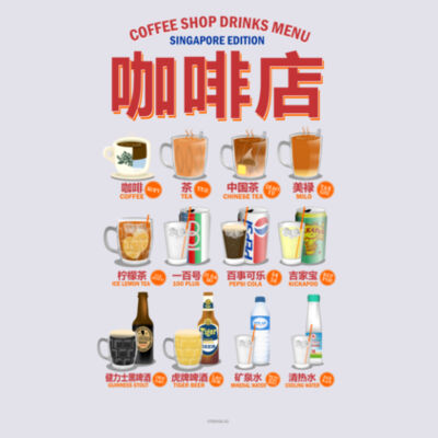 Kopitiam Ordering Guide Men's Tee Design