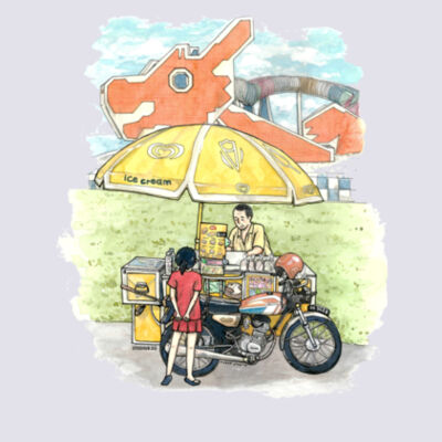 Ice Cream Cart Men's Tee Design