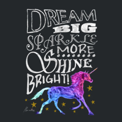 Dream Big Unicorn - Youth Premium Cotton Tee Design