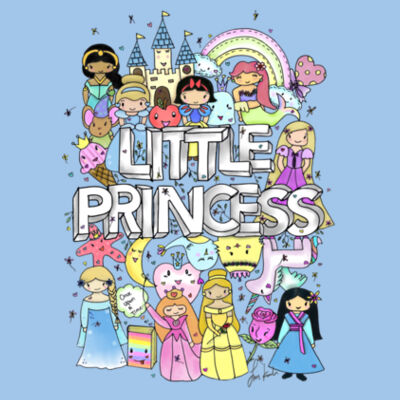 Doodle Monsters Princess - Youth Premium Cotton Tee Design