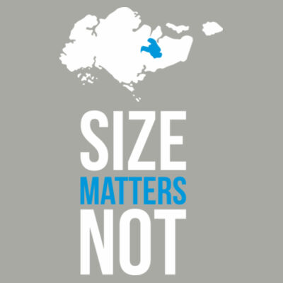 Size Matters Not - Softstyle V Neck Tee Design