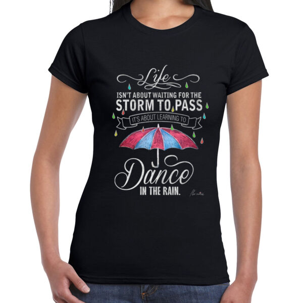 Dance in the Rain - Ladies Premium Cotton Tee Thumbnail
