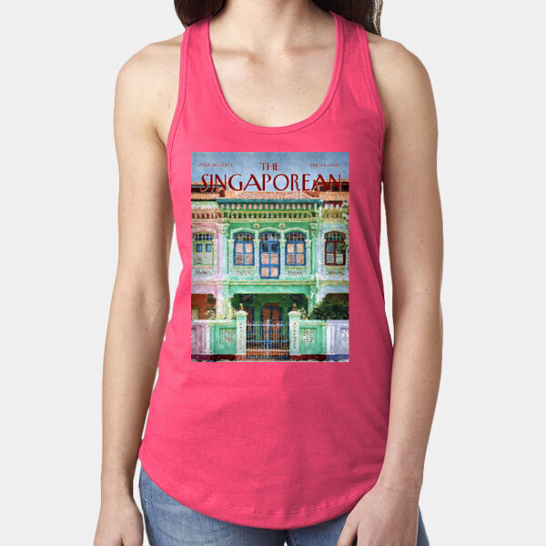 Peranakan Shophouses Green: Tank Top Thumbnail