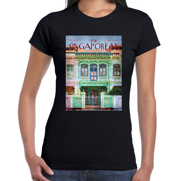 Peranakan Shophouses Green : Women's Tee Thumbnail