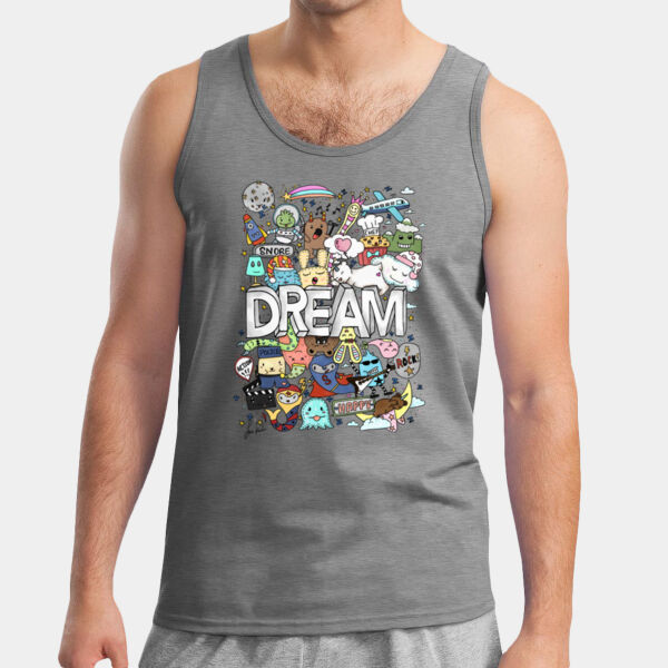 Doodle Monster Dream - Ultra Cotton Tank Top Thumbnail