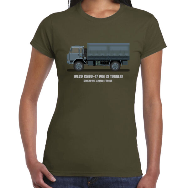 3 Tonner SAF - Ladies Premium Cotton Tee Thumbnail