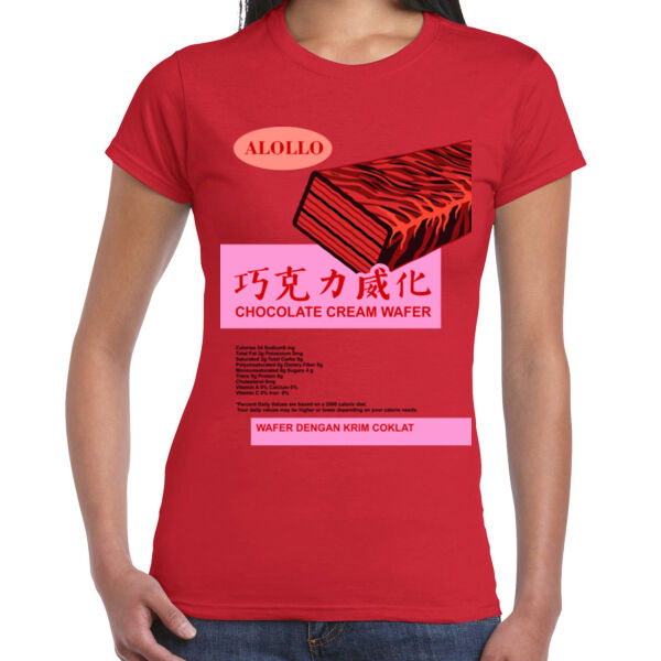 Chocolate Wafer - Ladies Premium Cotton Tee Thumbnail