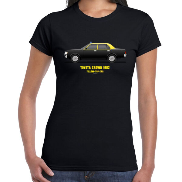 Taxi Yellow Top - Ladies Premium Cotton Tee Thumbnail