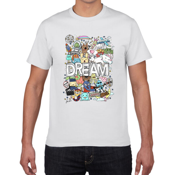 Doodle Monster Dream - Premium Cotton Tee Thumbnail