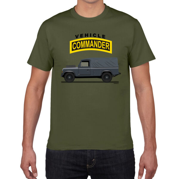 Vehicle Commander Land Rover Men's Tee Thumbnail