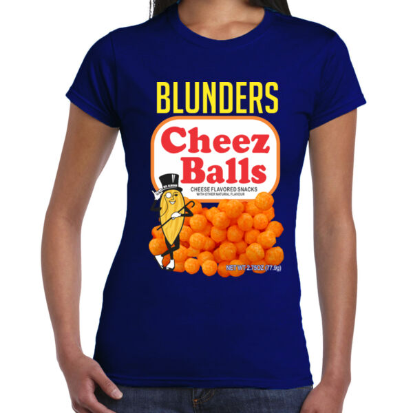 Cheez Balls - Ladies Premium Cotton Tee Thumbnail