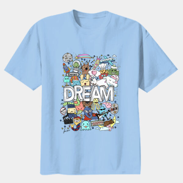 Doodle Monster Dream - Youth Premium Cotton Tee Thumbnail