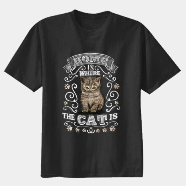 Home is Where the Cat is - Youth Premium Cotton Tee Thumbnail