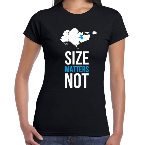 Size Matters Not - Ladies Premium Cotton Tee Thumbnail