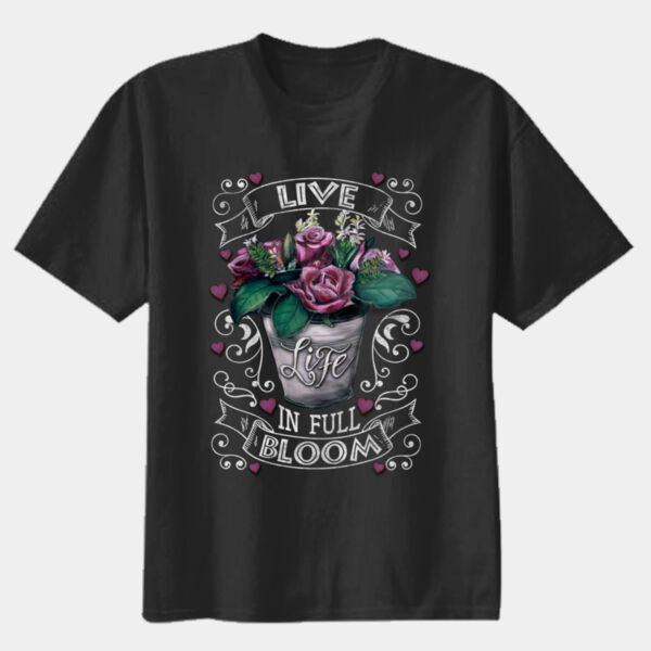 Live life in full bloom - Youth Premium Cotton Tee Thumbnail